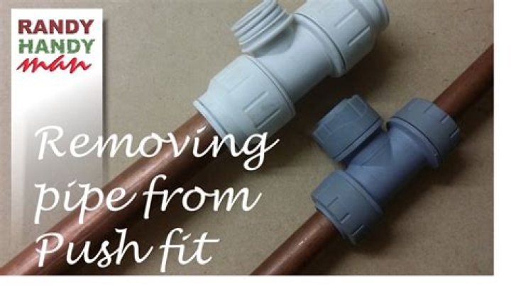 removing push fit pipe connectors