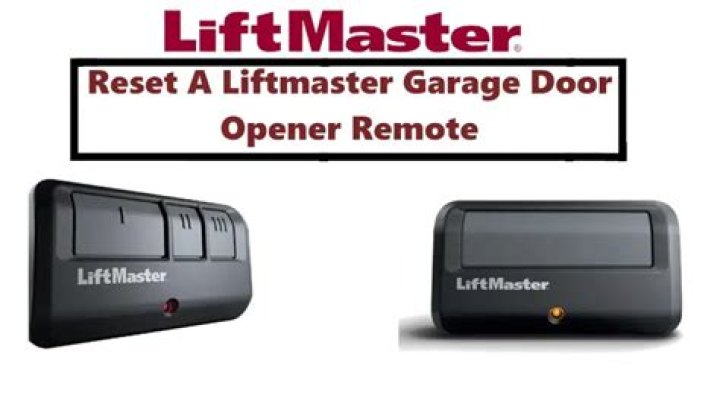 reset liftmaster remote