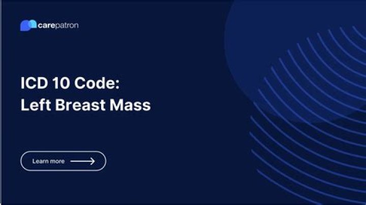 right breast mass icd 10