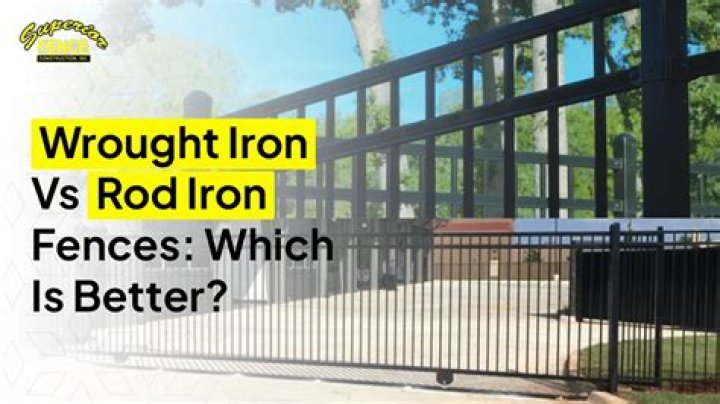 rod iron or wrought iron