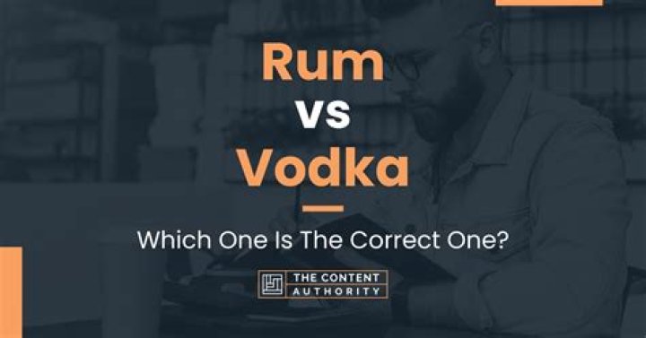 rum vs vodka calories