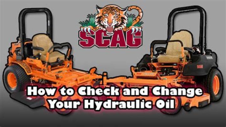 scag hydraulic oil change