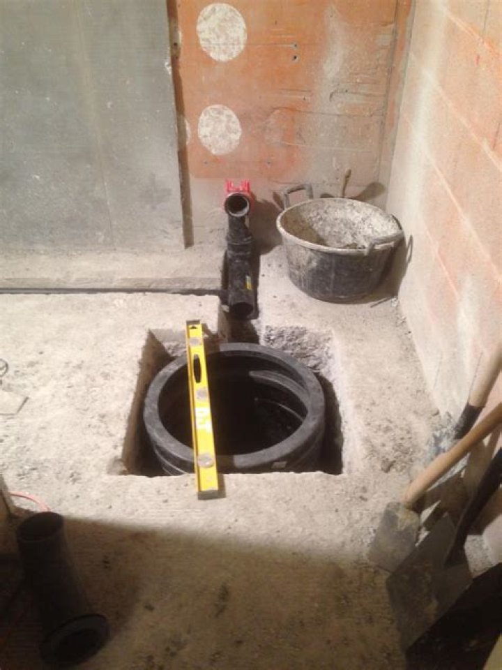 septic tank in basement