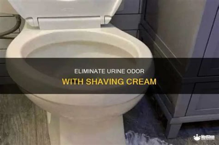 shaving cream for urine smell