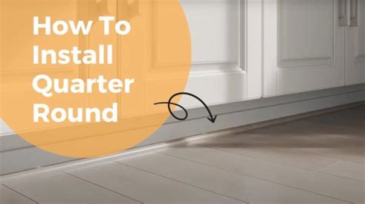 should quarter round match floor or cabinets