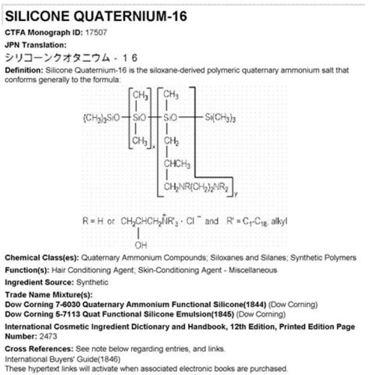 silicone quaternium 16