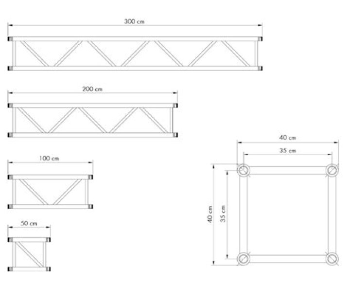 standard truss sizes