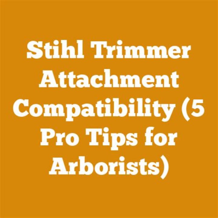 stihl trimmer attachment compatibility