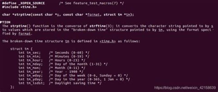 strftime vs strptime