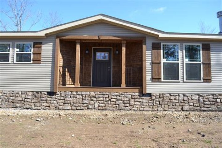 stucco mobile home
