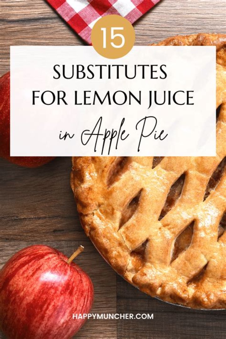substitute for lemon juice in apple pie