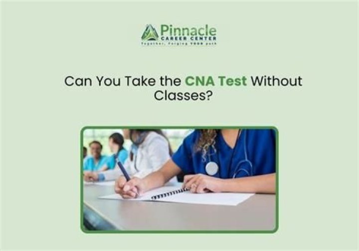 take cna test without taking class