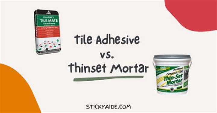 thinset tile adhesive
