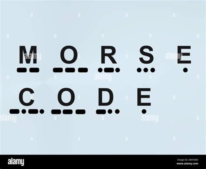 three dots and a dash morse code