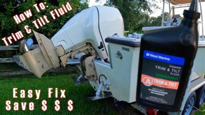 tilt and trim fluid