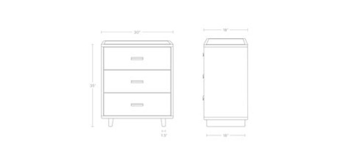 triple dresser dimensions