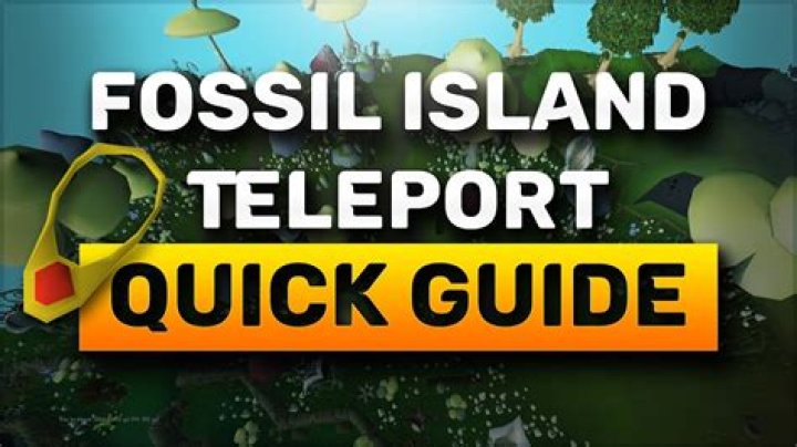 unlock fossil island teleport