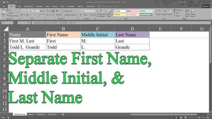 using middle name as last name