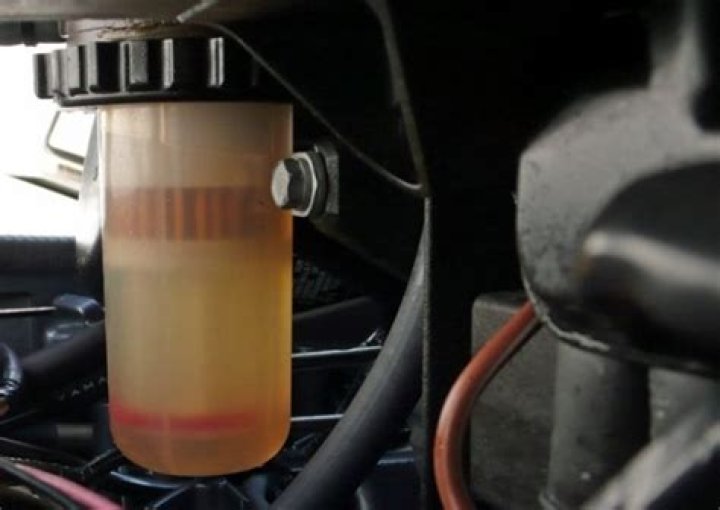 water in boat gas tank
