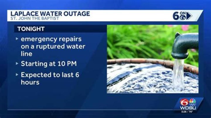 water outage meaning