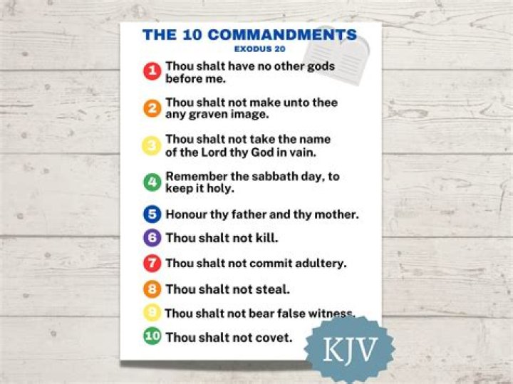 what are the 10 commandments in the kjv bible