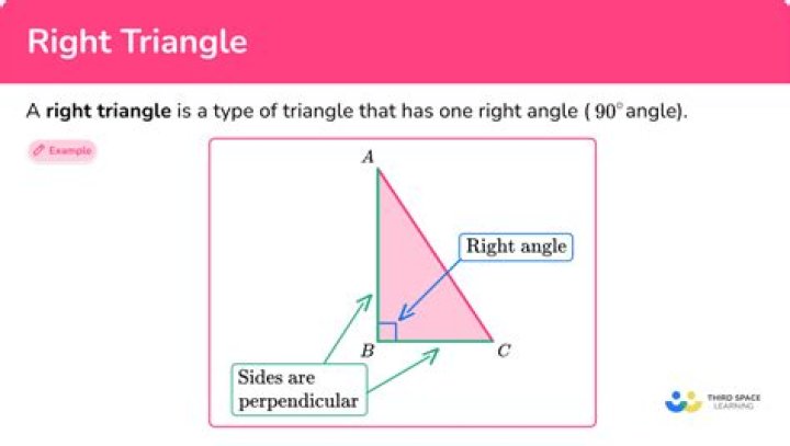 what are the characteristics of a right triangle
