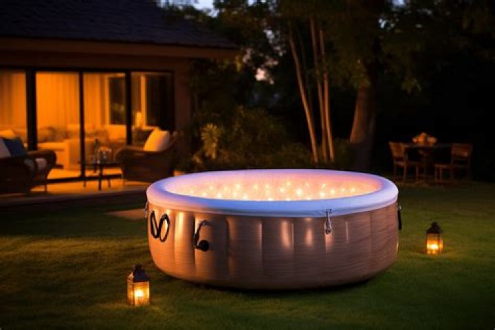what can i put under my inflatable hot tub