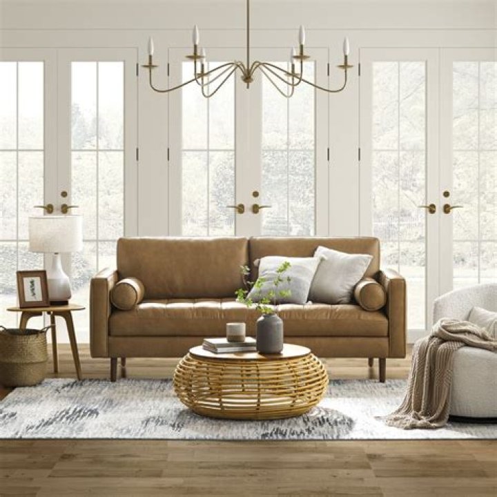 what color goes with tan furniture