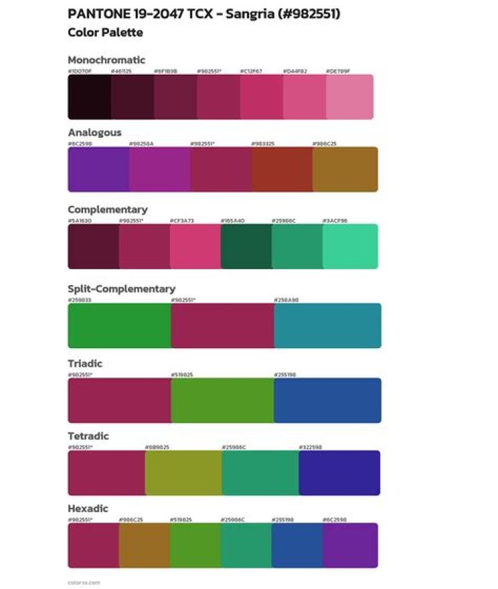what color is sangria