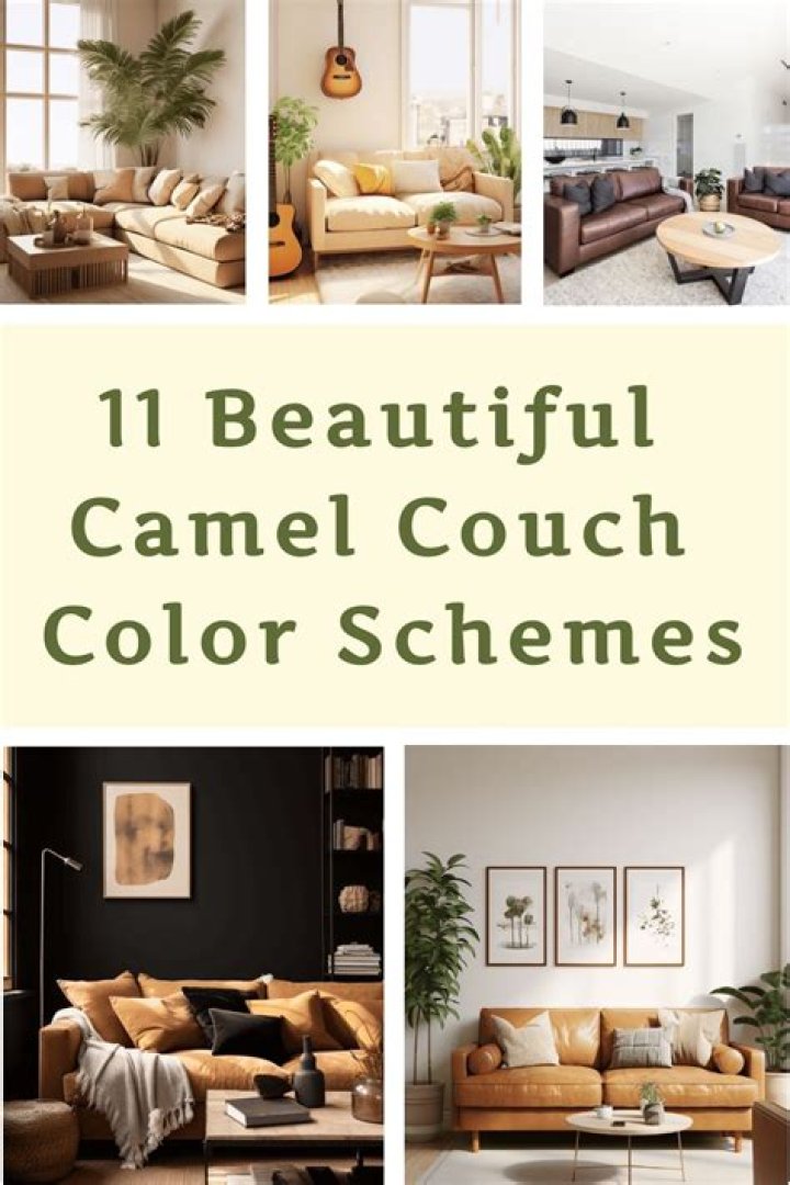 what colors go with caramel couch