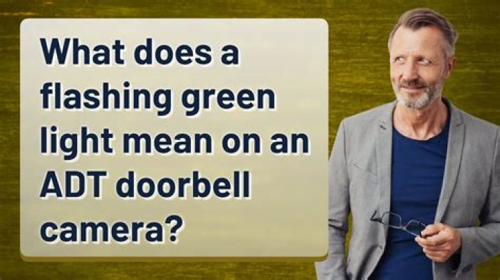 what does a flashing green light mean