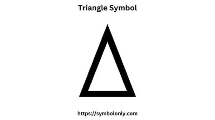 what does a white triangle sign mean
