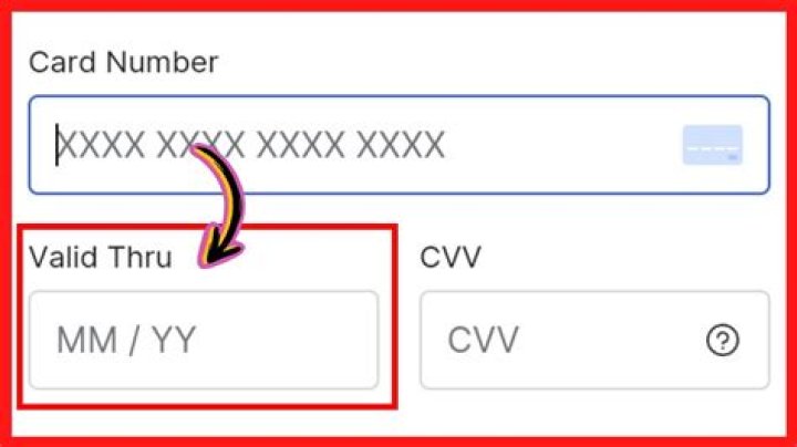 What does it mean by valid thru?