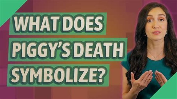 what does piggy’s death symbolize