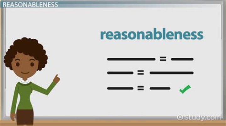 what does reasonable mean in math