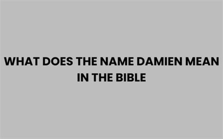 what does the name damien mean