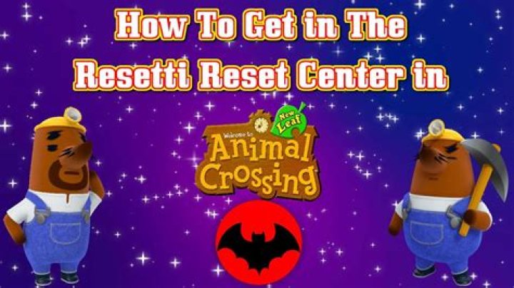 what does the reset center do acnl