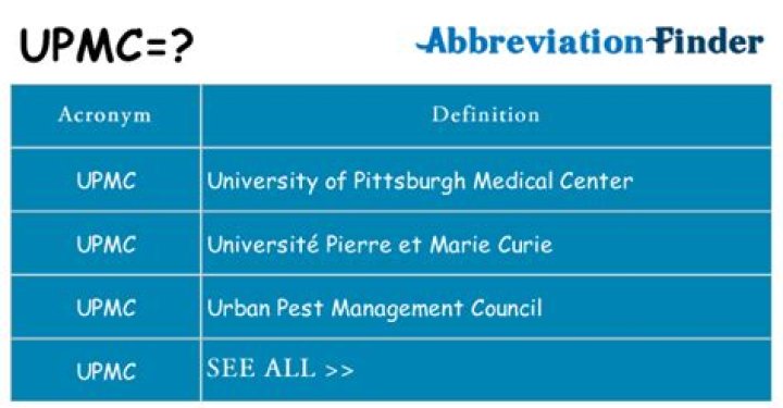 what does upmc stand for