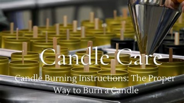 what happens when a candle burns all the way down