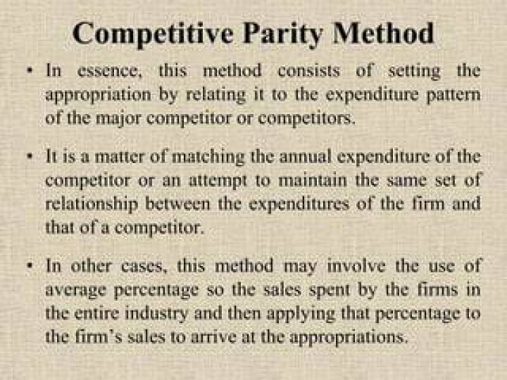 what is competitive parity