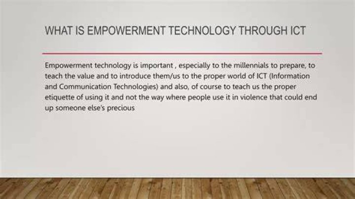 what is empowerment technology wikipedia