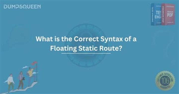 what is the correct syntax of a floating static route?