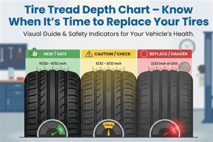 What is tire tread depth 7 32?