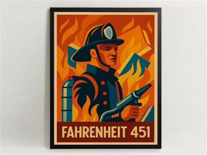 what is written on the firemen’s helmets in fahrenheit 451