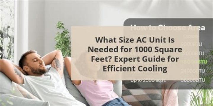 what size ac unit for 1000 square feet