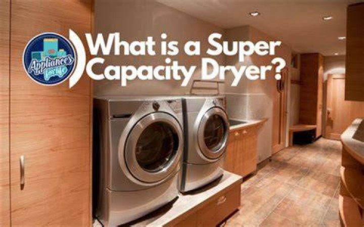what size is a large capacity dryer