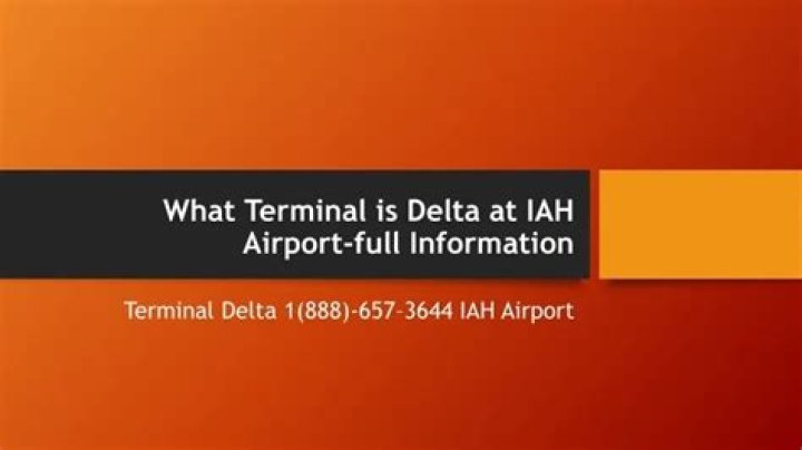 what terminal is delta at iah