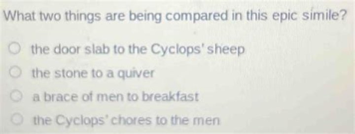 what two things are being compared in this epic simile