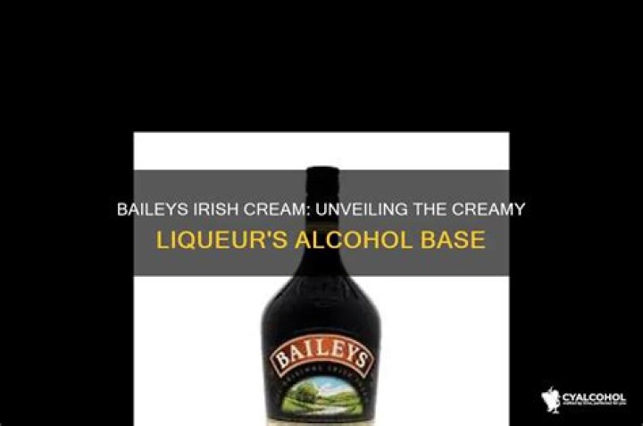 what type of alcohol is baileys