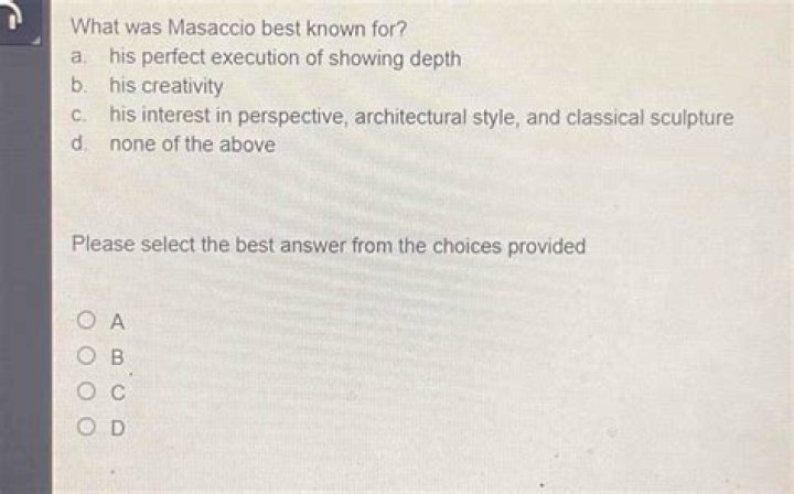 what was masaccio best known for?